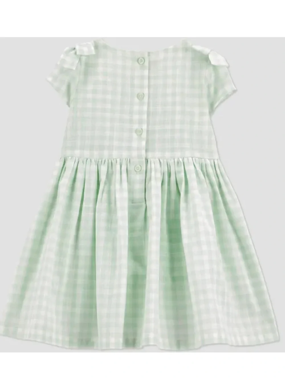 Carter's Just One You Baby Girls' Gingham Dress Green Plaid Size 3M NWT